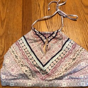 Athleta High Neck Swim Top